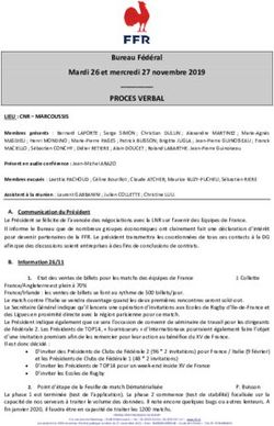 PROCES VERBAL Bureau F&eacute;d&eacute;ral Mardi 26 et mercredi 27 novembre 2019 - FFR