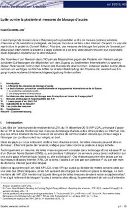 Lutte contre la piraterie et mesures de blocage d'accès - sic-online