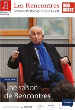 Une saison de rencontres 2018 - 2019 35e saison - Sciences Po Bordeaux