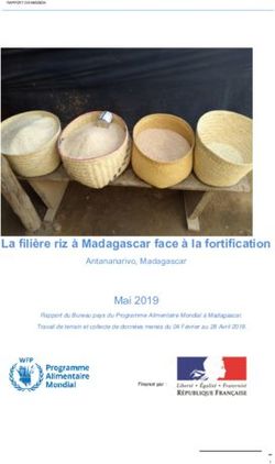La filière riz à Madagascar face à la fortification