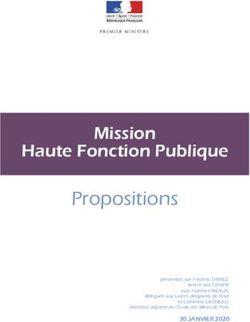 Propositions Mission Haute Fonction Publique - Gouvernement