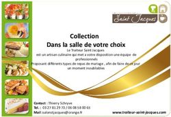 Collection Dans la salle de votre choix - Traiteur Saint Jacques
