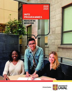 INFO PROGRAMMES FACULTÉ DE MÉDECINE 2020 2021 - Université Laval