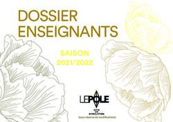 DOSSIER ENSEIGNANTS SAISON 2021/2022 - Le P&ocirc;le