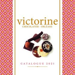 CATALOGUE 2021 - Chocolatier