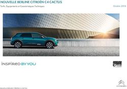 NOUVELLE BERLINE CITROËN C4 CACTUS - Tarifs, Équipements et Caractéristiques Techniques Octobre 2018 - Citroën Suisse