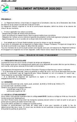 REGLEMENT INTERIEUR 2020/2021 - Coll&egrave;ge du Val de Rance