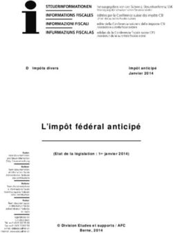 L'impôt fédéral anticipé - D Impôts divers - Etudes fiscales internationales