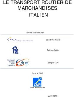 LE TRANSPORT ROUTIER DE MARCHANDISES ITALIEN - Etude réalisée par
