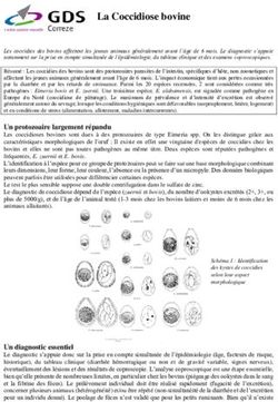La Coccidiose bovine - GDS19