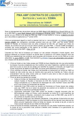 PMA AMF CONTRATS DE LIQUIDITÉ - SUITES DE L'AVIS DE L'ESMA - AMAFI