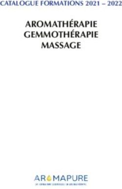 AROMATHÉRAPIE GEMMOTHÉRAPIE MASSAGE - CATALOGUE FORMATIONS 2021 2022 - Aromapure