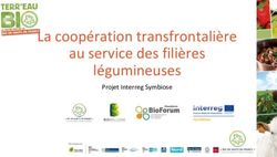 La coop&eacute;ration transfrontali&egrave;re au service des fili&egrave;res l&eacute;gumineuses - Projet Interreg Symbiose