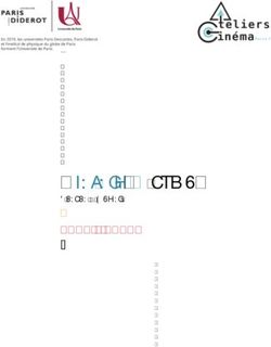 Ateliers Cinéma 2019 - 2020 Licence & Master - UFR Lettres, Arts et Cinéma