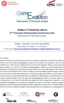 APPEL A COMMUNICATIONS - 3EME COLLOQUE INTERNATIONAL GAME EVOLUTION - Créteil - 9 et 10 mai 2019
