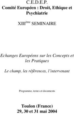 C.E.D.E.P. Comité Européen : Droit, Ethique et Psychiatrie - Echanges Européens sur les Concepts et