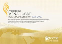 2018-2019 Partager connaissances et expertise pour moderniser la gouvernance publique Faire connaître les normes et les principes d'une bonne ...