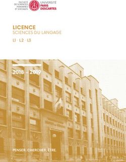 LICENCE SCIENCES DU LANGAGE 2018 - 2019 - L'Université Paris Descartes