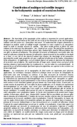 Contribution of multispectral satellite imagery to the bathymetric analysis of coastal sea bottom