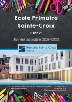 ECOLE PRIMAIRE SAINTE-CROIX - ANN&Eacute;E SCOLAIRE 2021-2022 HANNUT - ECAH