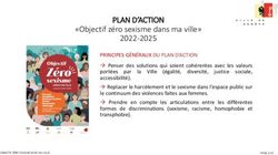 PLAN D'ACTION "Objectif z&eacute;ro sexisme dans ma ville" 2022-2025