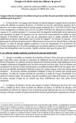Google et le droit voisin des éditeurs de presse1 - Archive ...