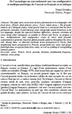 De l'acoustique au conventionnel: une vue configurative et multiparamétrique de l'accent en français et en tchèque