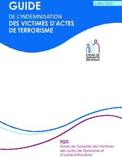 GUIDE DES VICTIMES D'ACTES DE TERRORISME - FGTI - Fonds de Garantie des Victimes