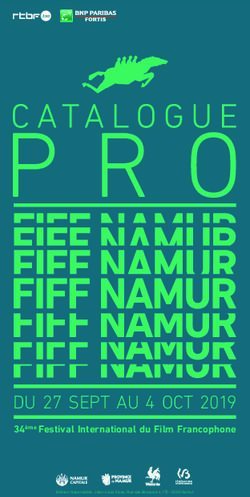 Du 27 sept au 4 oct 2019 - 34ème Festival International du Film Francophone - Fiff