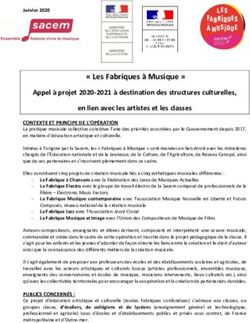 " Les Fabriques à Musique " Appel à projet 2020-2021 à destination des structures culturelles, en lien avec les artistes et les classes ...