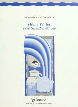 Home Water Treatment Devices - Information on the use of