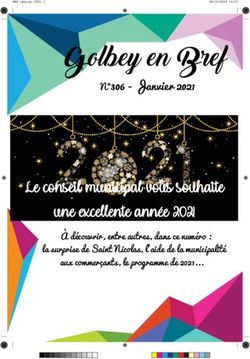 Golbey en Bref N 306 - Janvier 2021 - Le conseil municipal vous souhaite une excellente ann&eacute;e 2021 - Ville de Golbey
