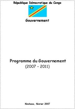 Programme du Gouvernement - (2007 - 2011) - Gouvernement