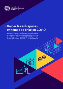 Guider les entreprises en temps de crise du COVID - Analyse des activités des organisations d'employeurs et d'entreprises pendant la pandémie de ...
