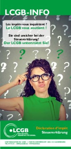 LCGB-INFO Les imp&ocirc;ts vous inqui&egrave;tent ? Le LCGB vous soutient !