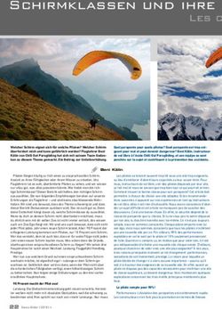 Schirmklassen und ihre Ansprüche - Les cl - Chill Out Paragliding AG