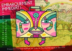EMBARQUEMENT IMMEDIAT ! - DISPOSITIF CULTURE NOMAD DU CENTRE PSYCHOTHÉRAPIQUE DE L'AIN - CENTRE PSYCHOTHÉRAPIQUE DE L'AIN