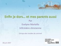 Enfin je dors et mes parents aussi - Par Evelyne Martello Infirmière clinicienne Clinique des troubles du sommeil - Colloque-tv