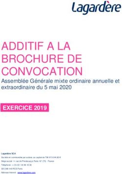 ADDITIF A LA BROCHURE DE CONVOCATION - Assemblée Générale mixte ordinaire annuelle et extraordinaire du 5 mai 2020 - Lagardère