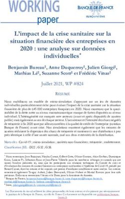 L'impact de la crise sanitaire sur la situation financi&egrave;re des entreprises en 2020 : une analyse sur donn&eacute;es individuelles