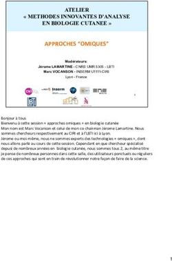 APPROCHES "OMIQUES" ATELIER " METHODES INNOVANTES D'ANALYSE