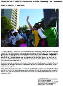 ETUDE DE DEFINITION - immeuble Mail de Fontenay - La Courneuve