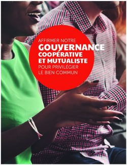 GOUVERNANCE COOP&Eacute;RATIVE ET MUTUALISTE POUR PRIVIL&Eacute;GIER LE BIEN COMMUN - Cr&eacute;dit Agricole Info