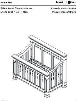TILLEN4-IN-1CONVERTIBLECRIB ASSEMBLYINSTRUCTIONS LITDEB&Eacute;B&Eacute;4EN1TILLEN MANUELD'ASSEMBLAGE - ITEM# 7601 - FRANKLIN & BEN