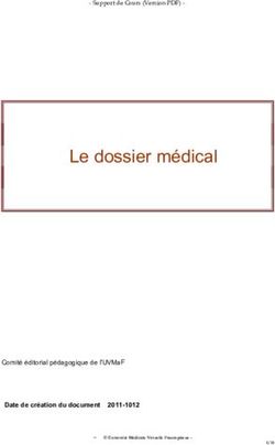 LE DOSSIER M&Eacute;DICAL - DATE DE CR&Eacute;ATION DU DOCUMENT 2011-1012 COMIT&Eacute; &Eacute;DITORIAL P&Eacute;DAGOGIQUE DE L'UVMAF - CAMPUS CERIMES