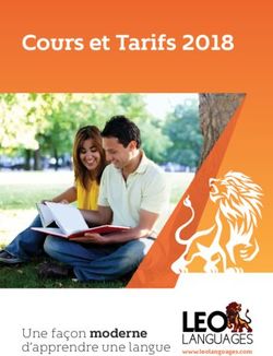 Cours et Tarifs 2018 - LANGUAGES