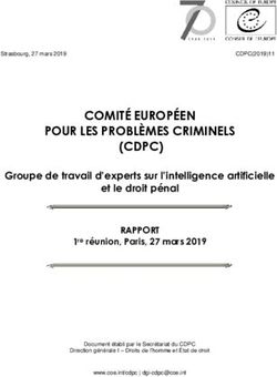 COMITÉ EUROPÉEN POUR LES PROBLÈMES CRIMINELS (CDPC) - Council of Europe