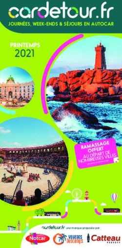2021 PRINTEMPS JOURNÉES, WEEK-ENDS & SÉJOURS EN AUTOCAR - Cardetour