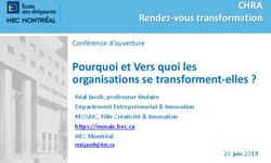 Pourquoi et Vers quoi les organisations se transforment-elles ?