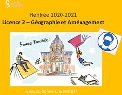 Licence 2 - G&eacute;ographie et Am&eacute;nagement - Rentr&eacute;e 2020-2021 - www.sorbonne-universite.fr